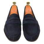 Carmina Penny Loafers 80579 Genova Navy Suede