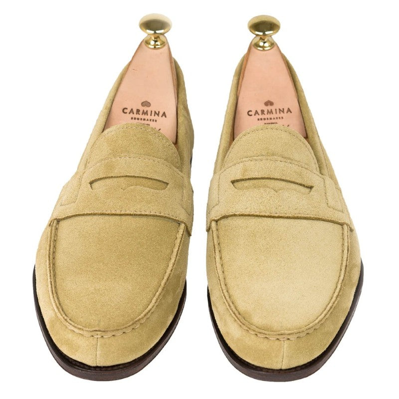 Carmina Penny Loafers 80579 Genova Noix Suede