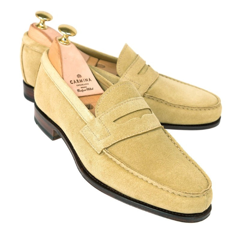 Carmina Penny Loafers 80579 Genova Noix Suede