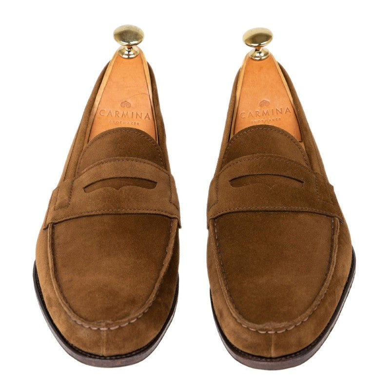 Carmina Penny Loafers 80579 Genova Snuff Suede