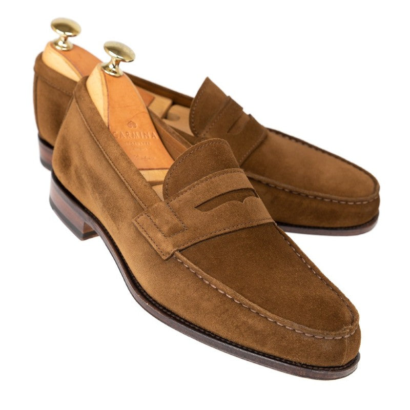 Carmina Penny Loafers 80579 Genova Snuff Suede