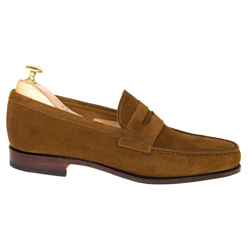 Carmina Penny Loafers 80579 Genova Tobacco Suede
