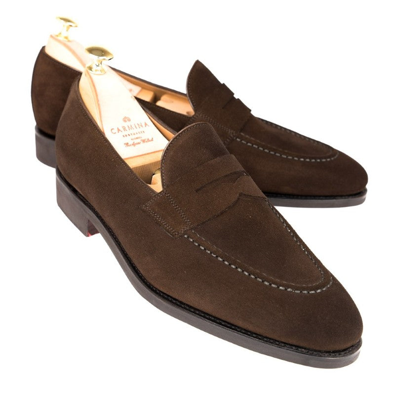 Carmina Penny Loafers 80599 Arta Brown Suede