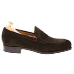 Carmina Penny Loafers 923 Forest EEE Brown Suede