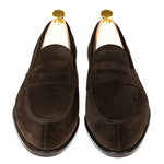 Carmina Penny Loafers 923 Forest EEE Brown Suede