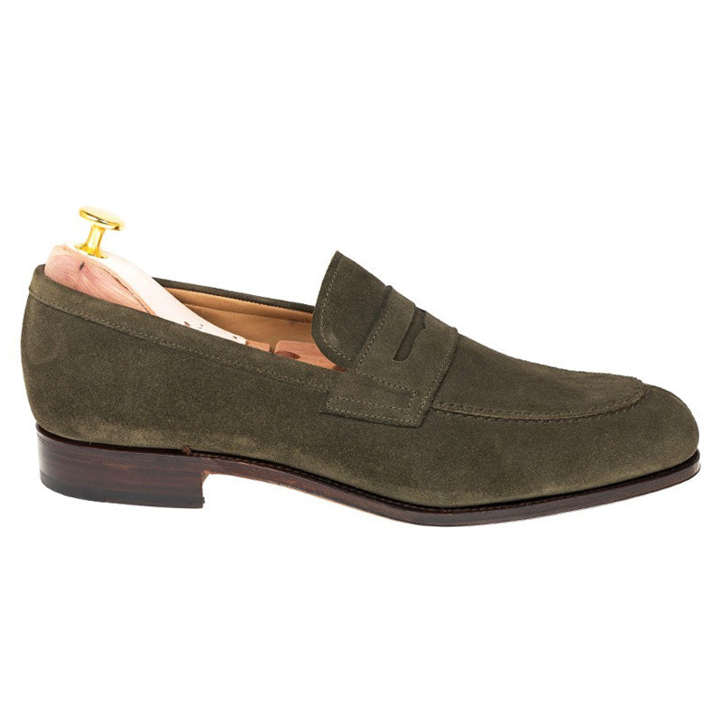 Carmina Penny Loafers 923 Forest Loden Suede