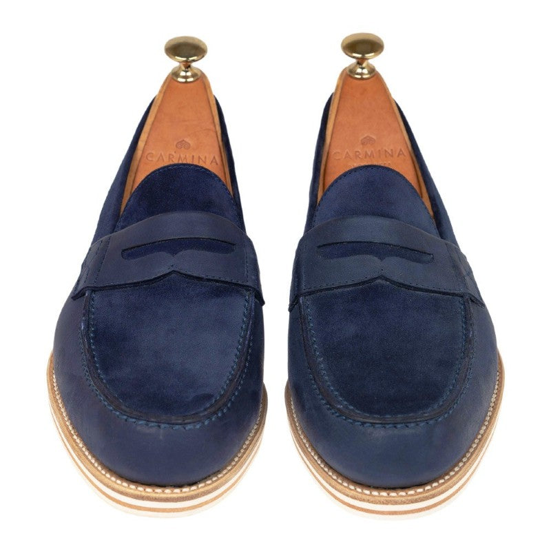 Carmina Penny Loafers Soft and Hard 80606 Mestral Navy