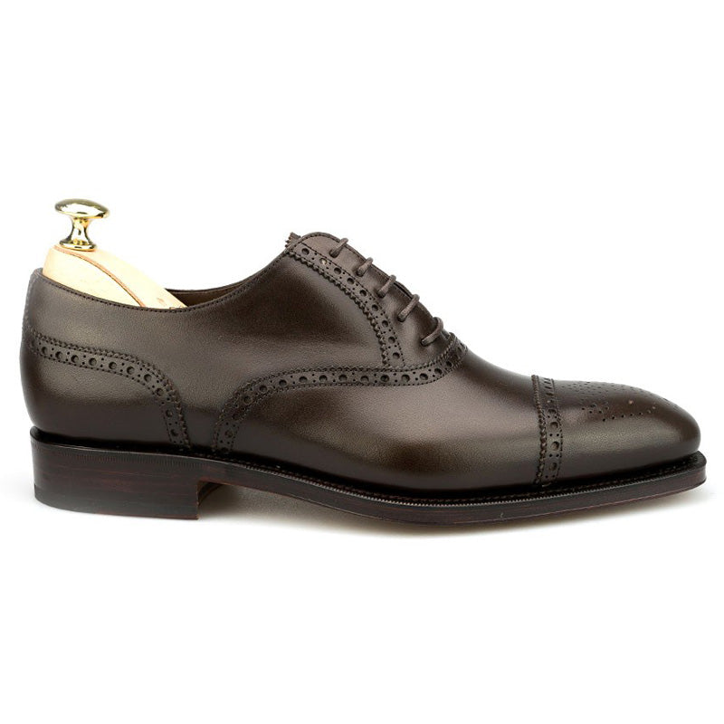 Carmina Semi Brogue Oxfords 10051 Rain Brown