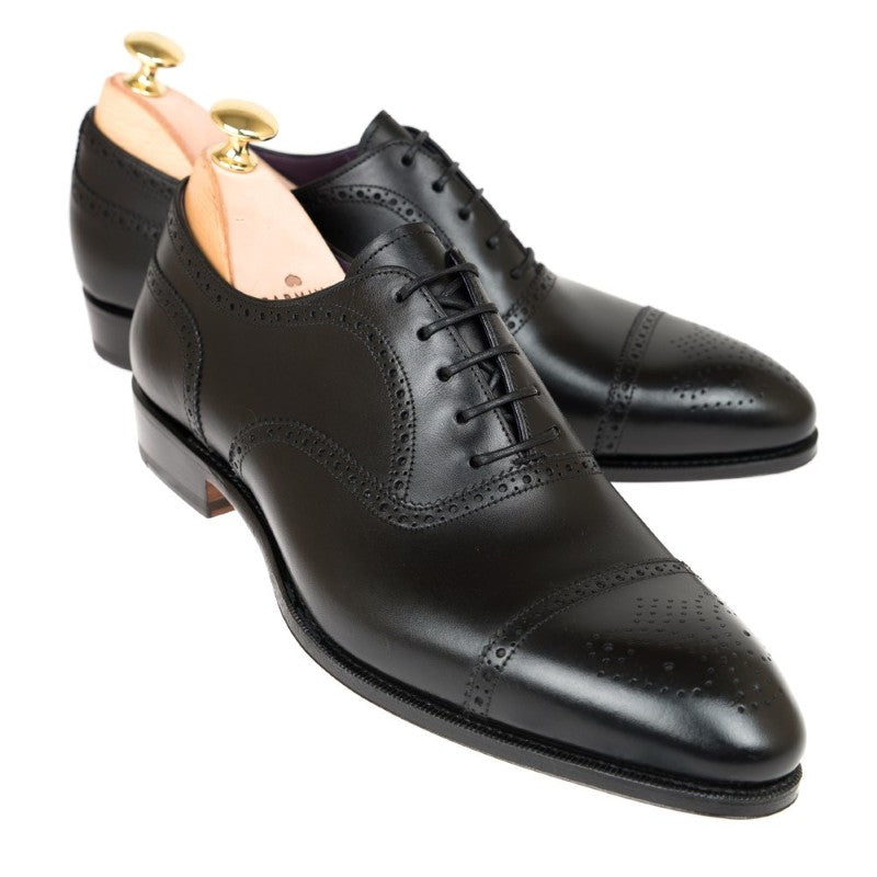 Carmina Semi Brogue Oxfords 80251 Inca Black