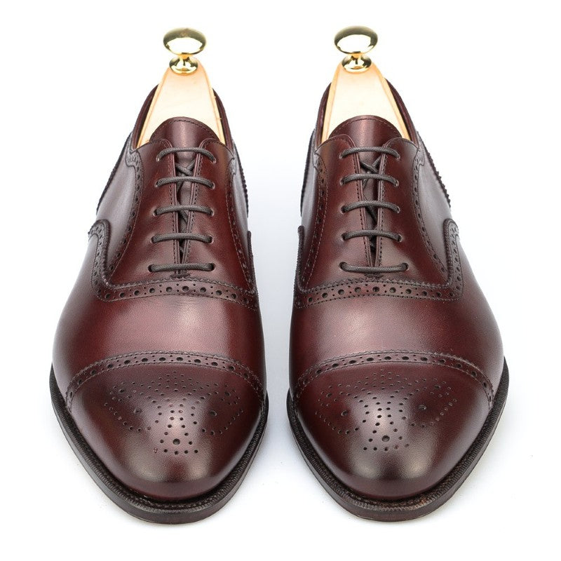 Carmina Semi Brogue Oxfords 80251 Inca Bordeaux