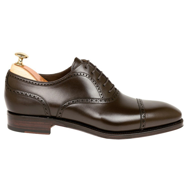 Carmina Semi Brogue Oxfords 80568 Rain Brown