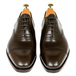Carmina Semi Brogue Oxfords 80568 Rain Brown