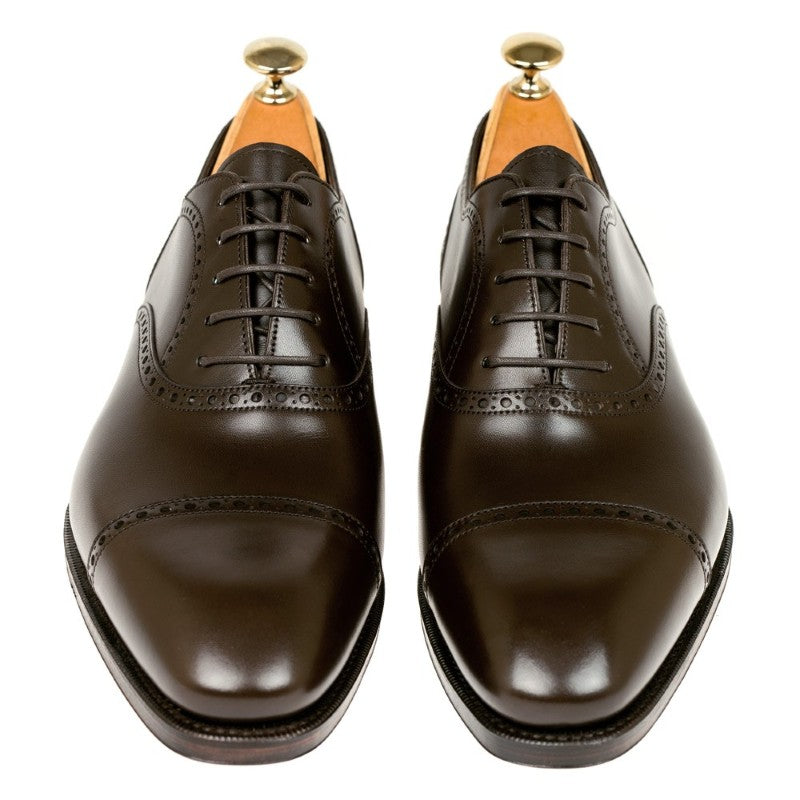 Carmina Semi Brogue Oxfords 80568 Rain Brown