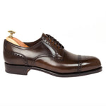 Carmina Shell Cordovan Blucher Shoes 80531 Forest Armagnac