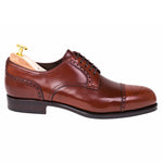 Carmina Shell Cordovan Blucher Shoes 80531 Forest Rubi