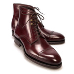 Carmina Shell Cordovan Boots 80179 Soller Burgundy