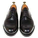 Carmina Shell Cordovan Derby Shoes 748 Forest Black