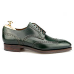 Carmina Shell Cordovan Derby Shoes 80254 Rain Green