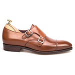 Carmina Shell Cordovan Double Monk Straps 80250 Inca Bourbon