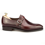 Carmina Shell Cordovan Monk Straps 80156 Rain Burgundy