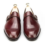 Carmina Shell Cordovan Monk Straps 80156 Rain Burgundy