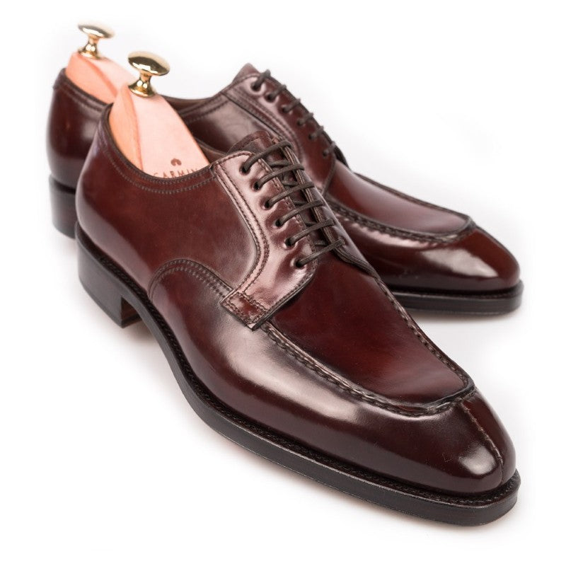 Carmina Shell Cordovan Norwegian Shoes 80189 Simpson Burgundy