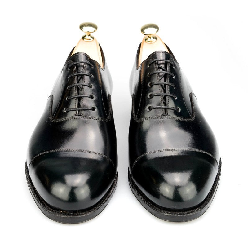 Carmina Shell Cordovan Oxfords 732 Forest Black