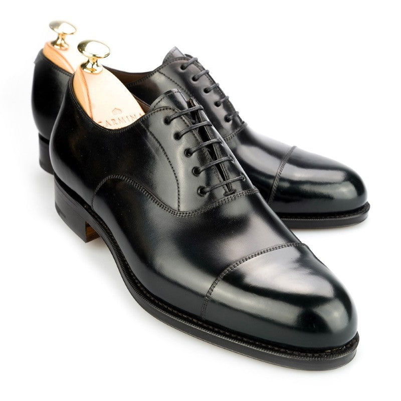 Carmina Shell Cordovan Oxfords 732 Forest Black