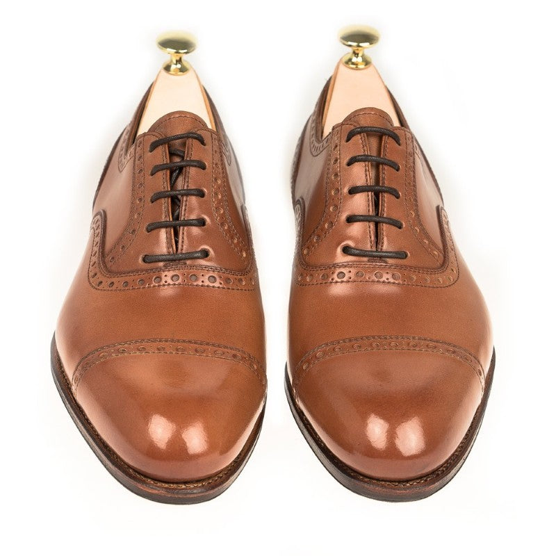 Carmina Shell Cordovan Oxfords 80339 Robert Natural