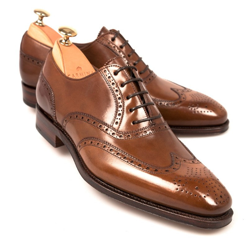 Carmina Shell Cordovan Oxfords 922 Rain Bourbon
