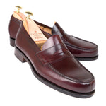 Carmina Shell Cordovan Penny Loafers 80352 Covent Burgundy