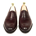 Carmina Shell Cordovan Penny Loafers 923 Forest Burgundy