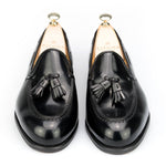 Carmina Shell Cordovan Tassel Loafers 734 Forest Black