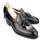 Carmina Shell Cordovan Tassel Loafers 734 Forest Black