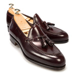 Carmina Shell Cordovan Tassel Loafers 734 Forest Burgundy