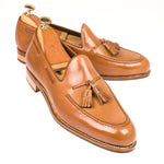 Carmina Shell Cordovan Tassel Loafers 80367 Forest Natural