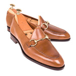 Carmina Shell Cordovan Unlined Horsebit Loafers 80643 Uetam Bourbon