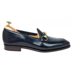 Carmina Shell Cordovan Unlined Horsebit Loafers 80643 Uetam Navy