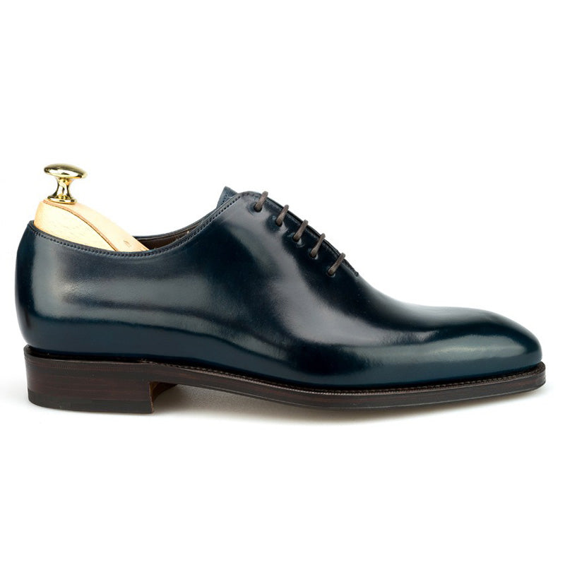 Carmina Shell Cordovan Wholecut 910 Rain Navy