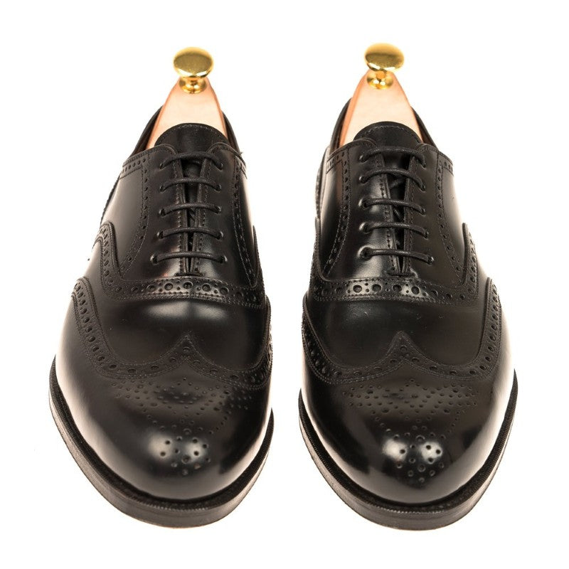 Carmina Shell Cordovan Wingtip Oxfords 731 Forest Black