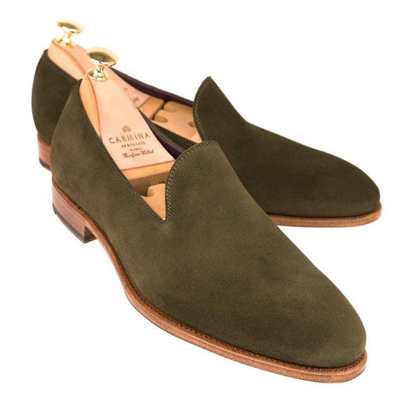 Carmina Slippers 80384 Uetam Loden Suede