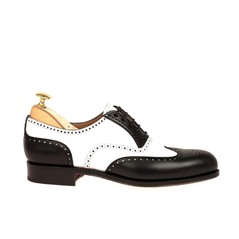Carmina Spectator Shoes 814 Forest Black and White