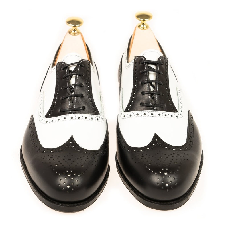 Carmina Spectator Shoes 814 Forest Black and White