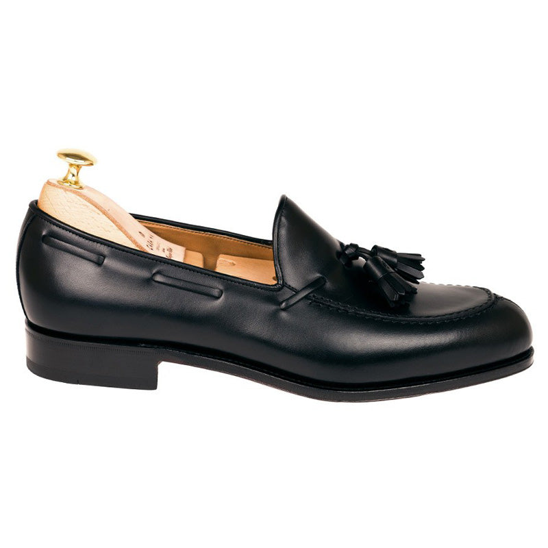 Carmina Tassel Loafers 734 Forest EEE Black