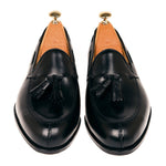 Carmina Tassel Loafers 734 Forest EEE Black