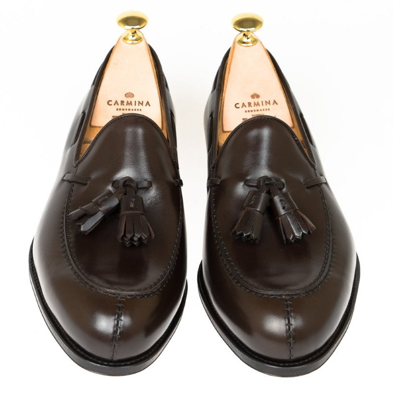 Carmina Tassel Loafers 734 Forest EEE Brown