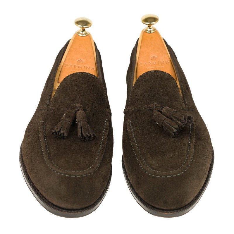 Carmina Tassel Loafers 80215 Uetam Brown Suede
