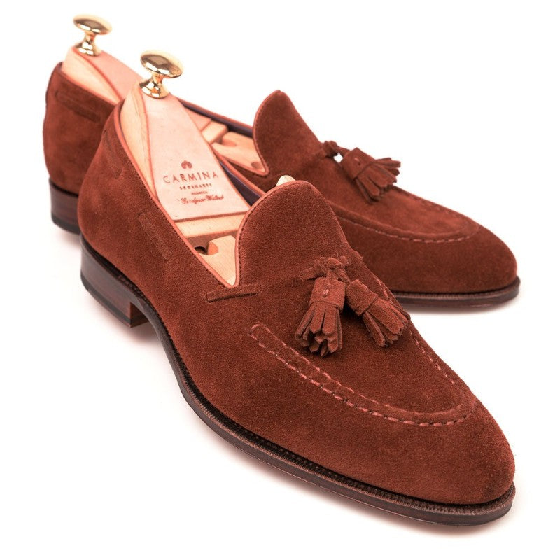 Carmina Tassel Loafers 80289 Uetam Polo Suede