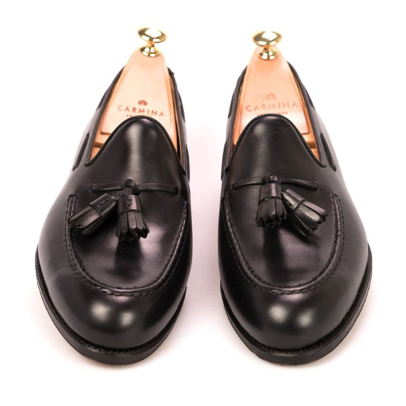 Carmina Tassel Loafers 80367 Forest Black