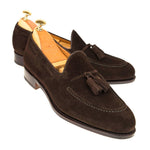 Carmina Tassel Loafers 80367 Forest Brown Suede